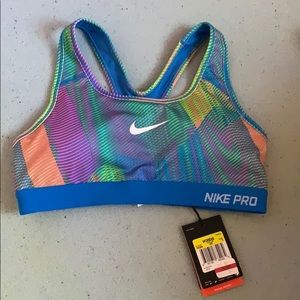 NWT Nike Pro Multicolor sports bra